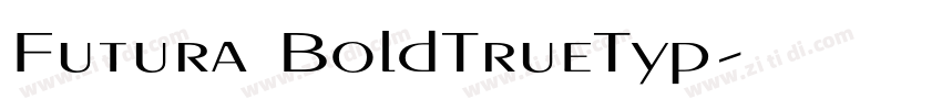 Futura BoldTrueTyp字体转换